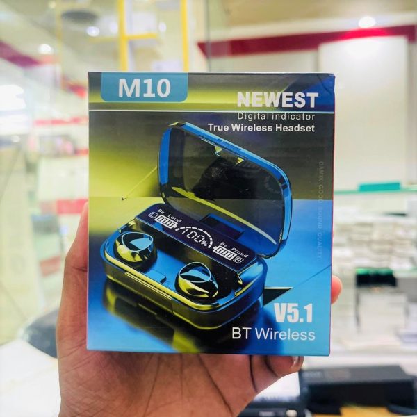 🎧 M10 Earbuds – HiFi Stereo with 2000mAh Power Box
